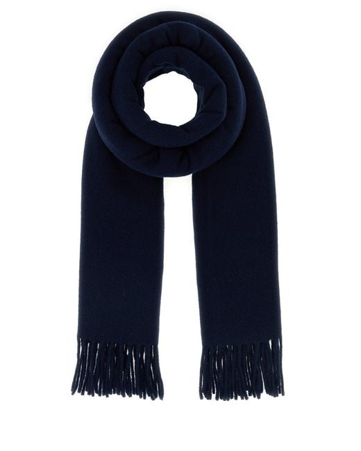 Maison Kitsuné Blue Scarves And Foulards for men
