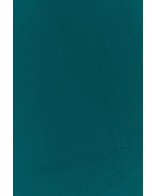 Alaïa Green Petrol Blue Poplin Over Coat