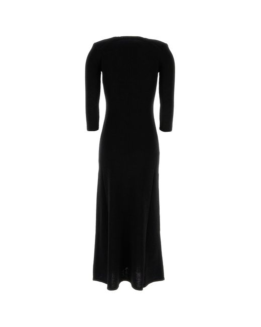 Abito Salina in misto lana nera di Isabel Marant in Black