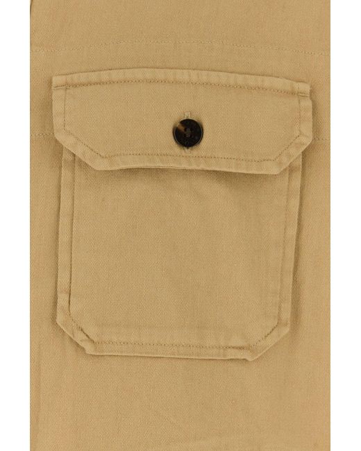 Woolrich Natural Regular Overshirt for men