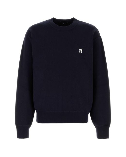 DSquared² Midnight Blue Viscose Blend Sweater for men