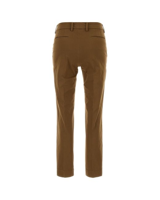 PT Torino Natural Brown Stretch Cotton New York Pant
