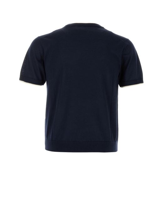 Versace Blue Logo Sweater for men