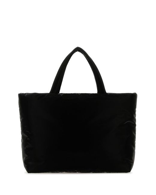 Borsa shopping in rafia nera di Saint Laurent in Black da Uomo
