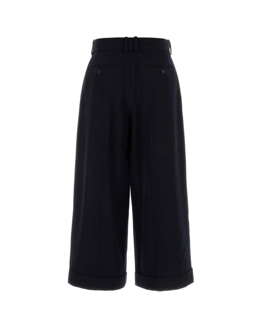 The Row Midnight Blue Wool Lior Pant