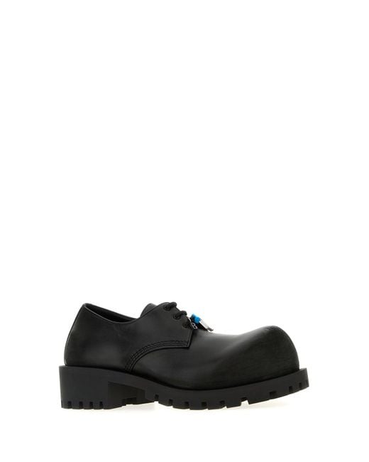 Scarpe stringate Hummer in pelle nera di Balenciaga in Black da Uomo