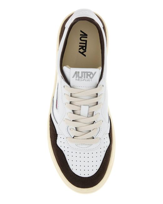 Autry White Leather Medalist Sneakers