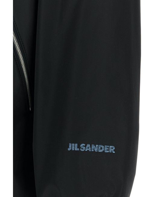 Jil Sander Black Blouson 145 Pd W Logo for men