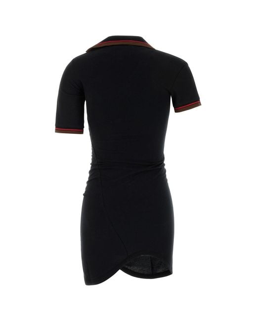 Vivienne Westwood Black Piquet Polo Shirt
