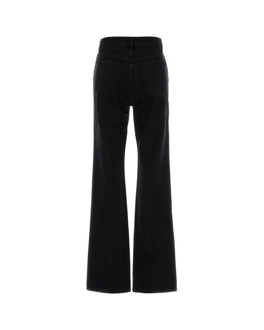 Khaite Black Denim Danielle Jeans
