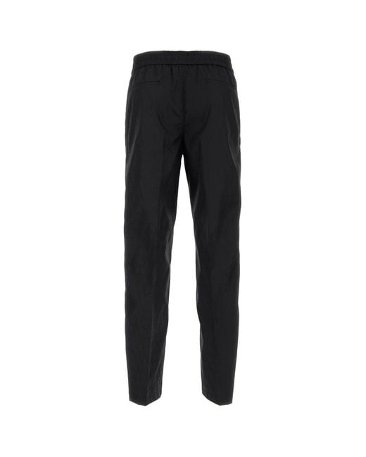 Valentino Garavani Black Toile Iconographe Chino Pant for men