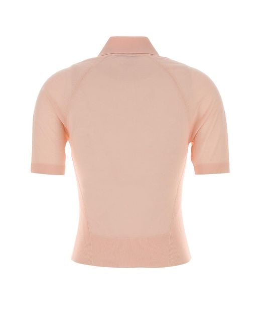 Givenchy Pink Wool Polo Shirt