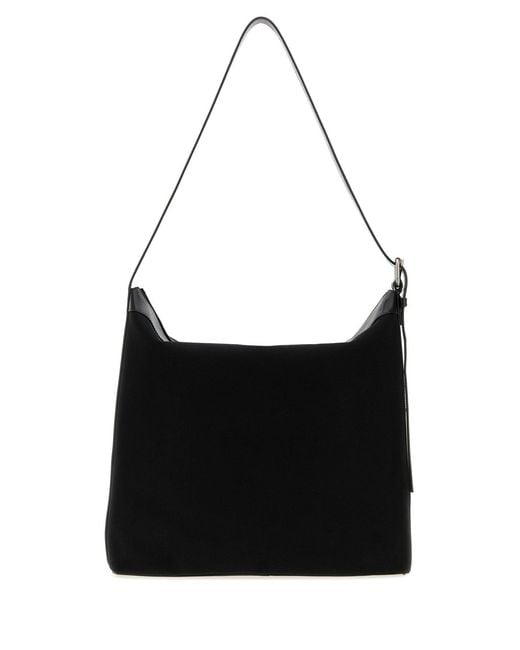 A.P.C. Black Canvas Maxi Biker Shopping Bag for men