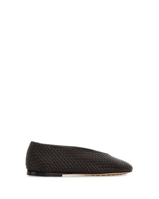 Ballerine Rosa in pelle testa di moro di Bottega Veneta in Black