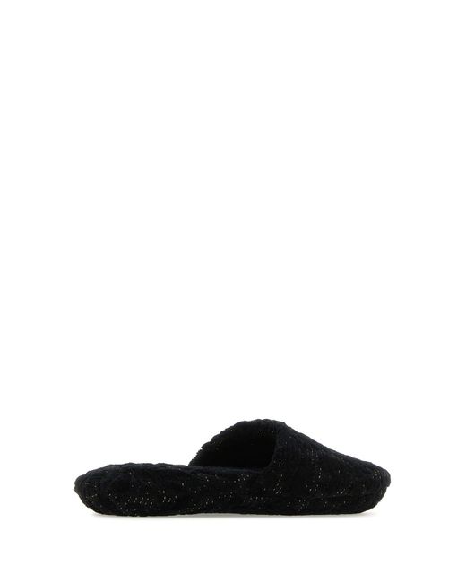 Versace Black Slippers