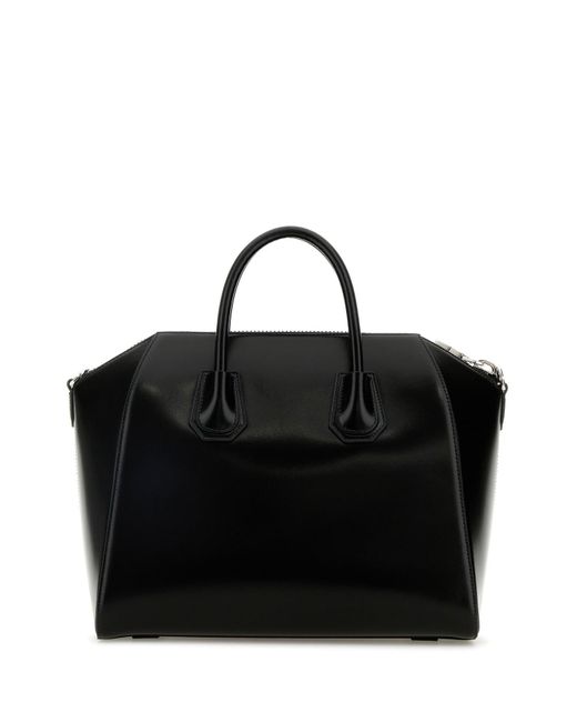 Borsa a mano Antigona media in pelle nera di Givenchy in Black