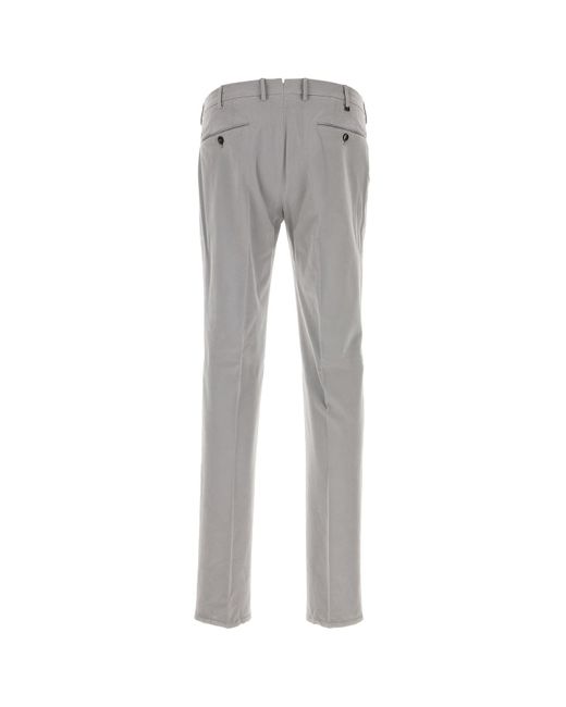 PT Torino Gray Grey Stretch Modal Blend Pant for men