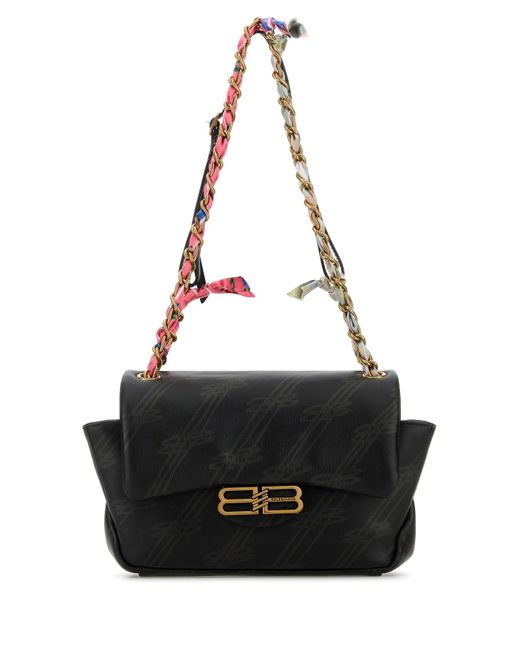 Borsa a spalla Darling mini in pelle stampata di Balenciaga in Black