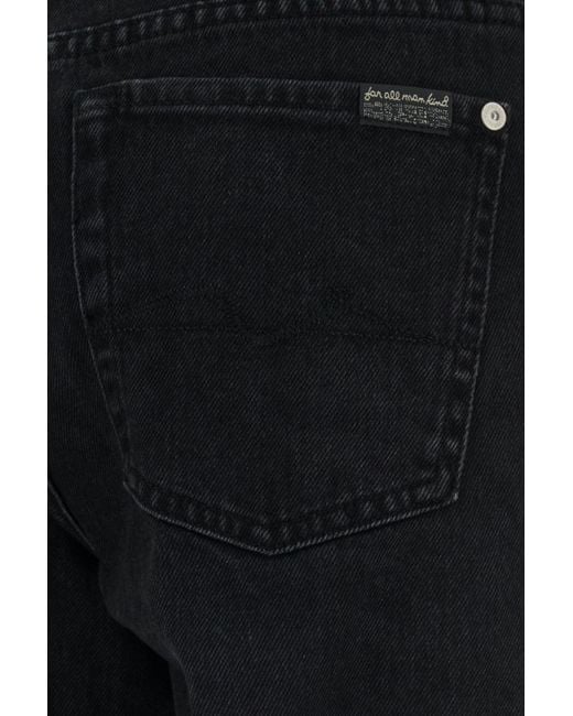 7 For All Mankind Black Slate Stretch Denim Jeans
