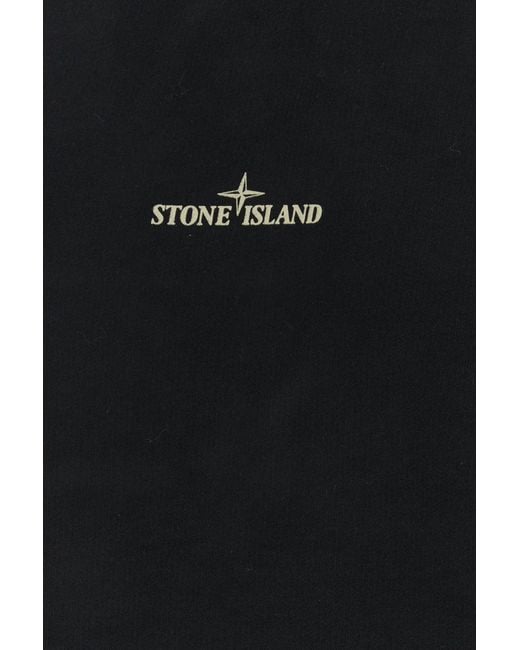 Stone Island Black Cotton Sweatshirt for men