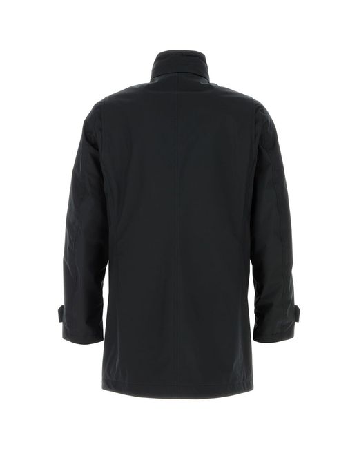 Moorer Black Polyester Blend Duca Jacket for men