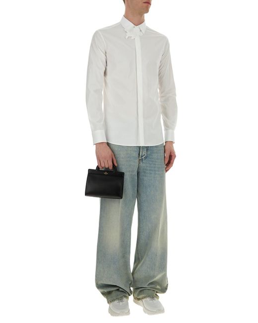 Valentino Garavani White Popeline Shirt for men