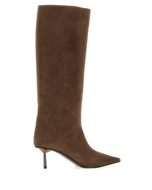 Le Silla Brown Pointed-Toe Boots