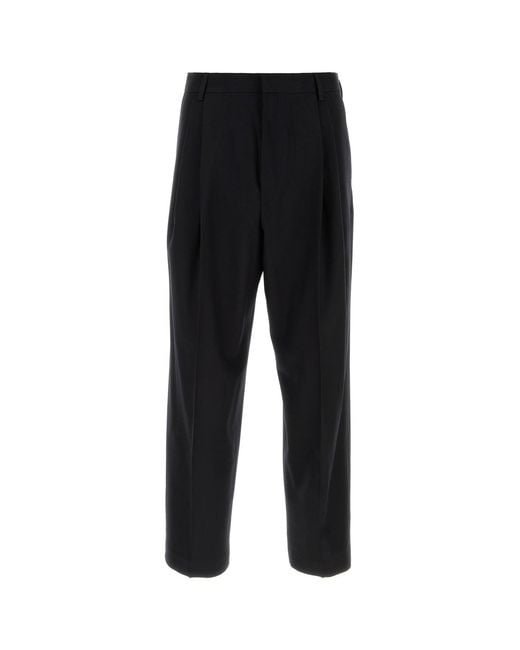 Dries Van Noten Black Wool Pant for men