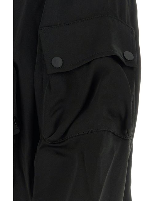 Camicia in raso nero di BOTTER in Black da Uomo