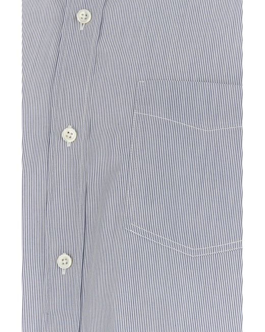 The Row Gray Embroidered Poplin Pompeo Shirt for men