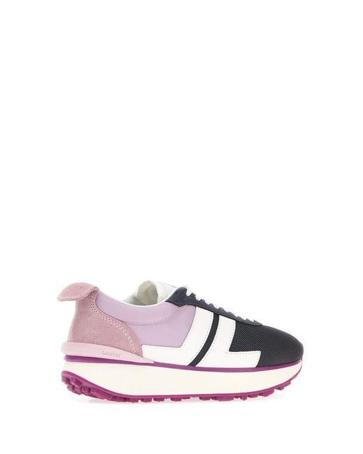 Lanvin Multicolor Color Block Sneakers