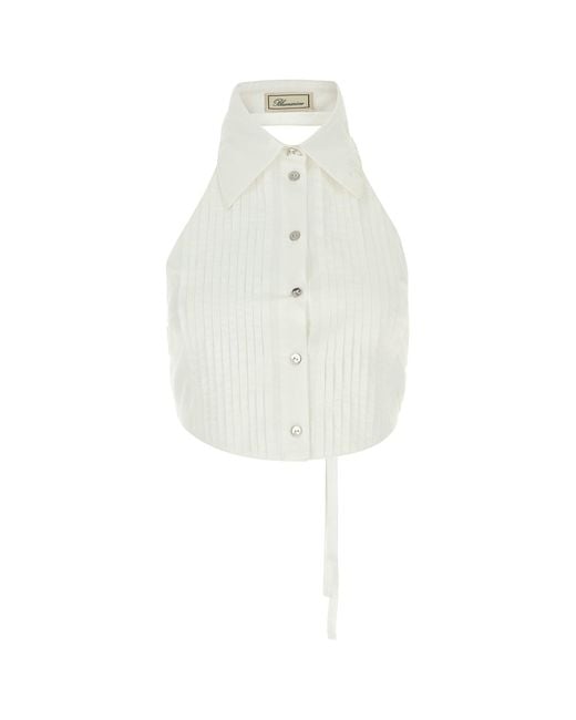 Blumarine White Top Gilet