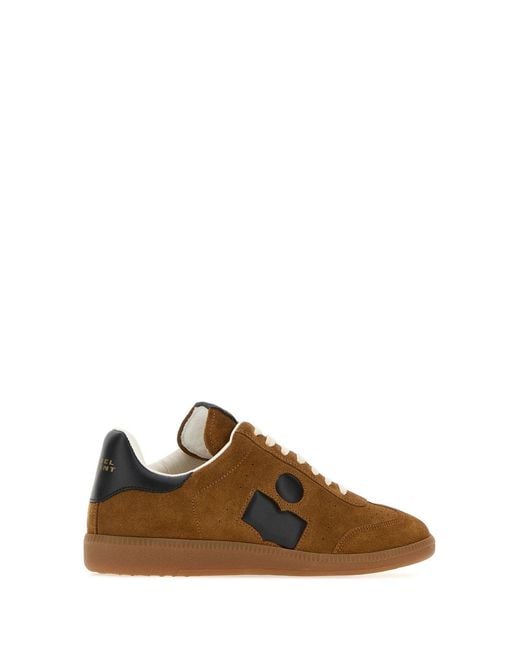 Isabel Marant Brown Camel Suede Bryce Sneakers