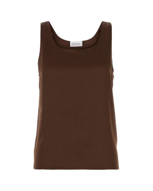 16Arlington Brown Satin Tank Top