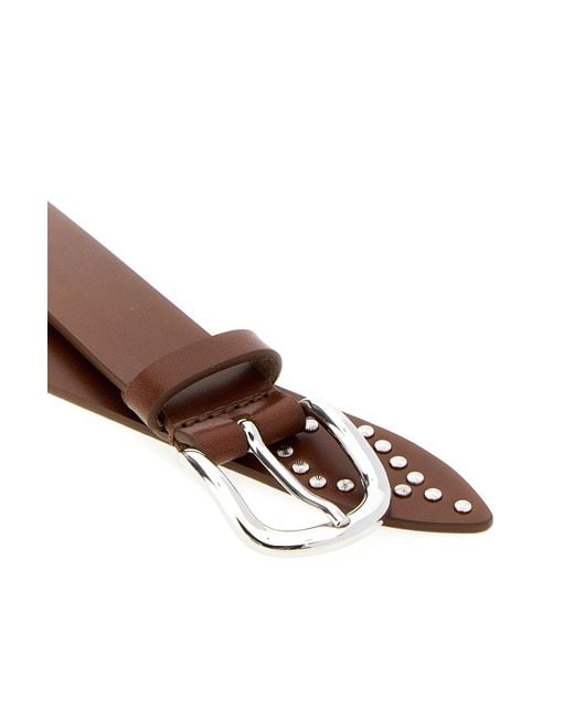 Isabel Marant Brown Leather Liliana Belt