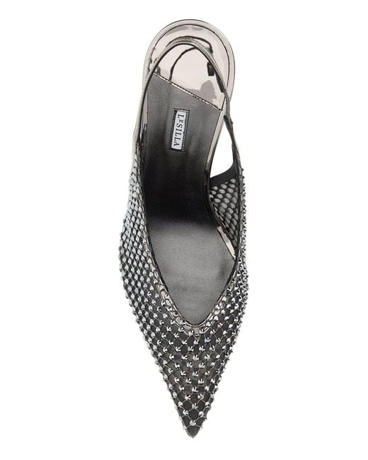 Le Silla White Embellished Gilda Pumps