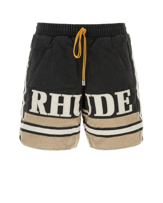 Rhude Black Shorts for men