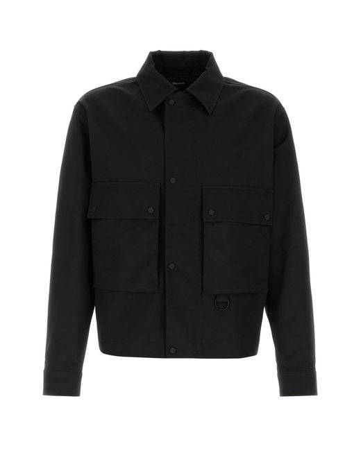 Herno Black Cotton Blend Jacket for men
