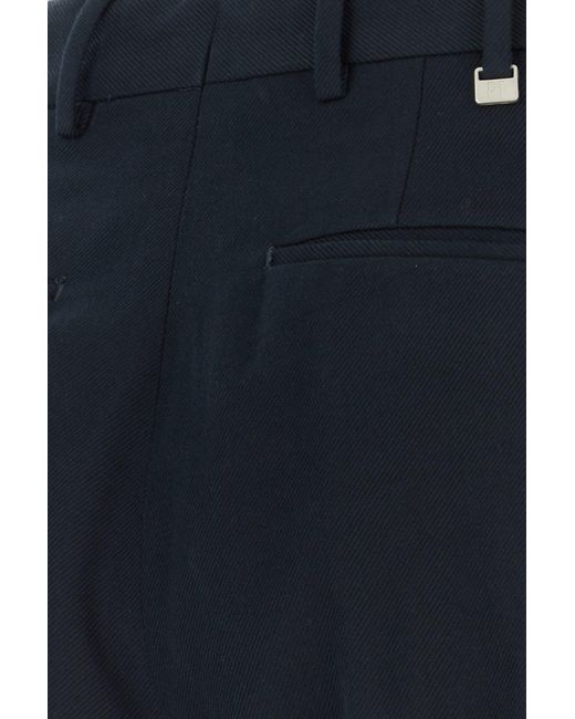 PT Torino Midnight Blue Cotton Blend Pant for men