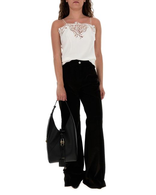 Ferragamo Black Salvatore Dark Corduroy Flared Pant