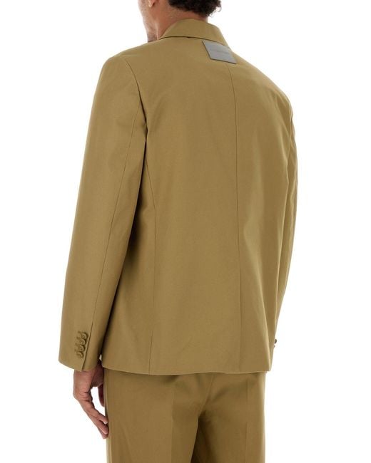 Balenciaga Green Beige Cotton Blazer for men