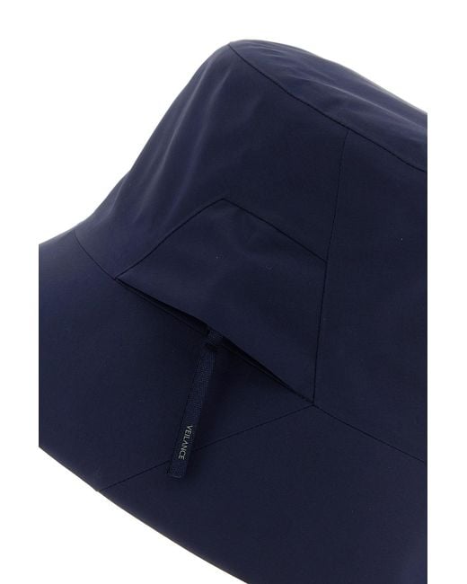 Veilance Blue Nylon Bucket Hat for men