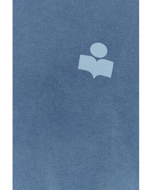 Isabel Marant Air Force Blue Cotton Blend Salmy Sweatshirt