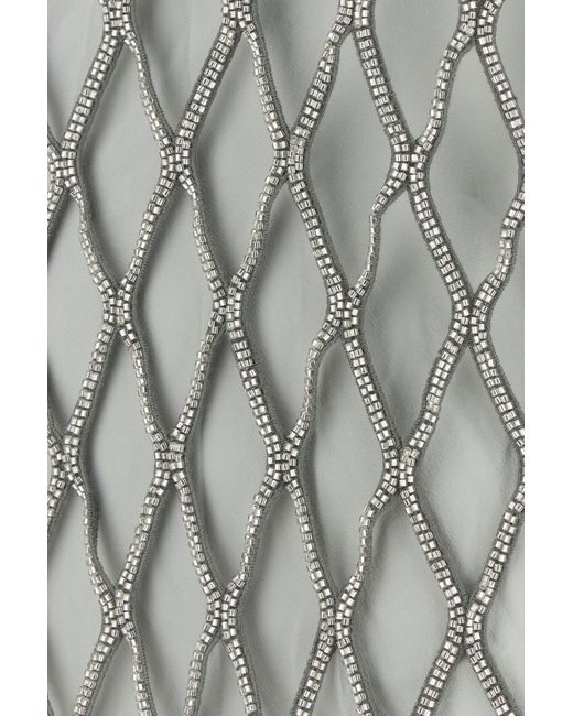 ワンピース camilla and marc Embellished mesh Rococo mini dress Camilla & Marc Embellished Mesh Rococo Mini Dress in Gray | Lyst