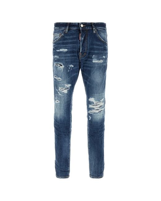 DSquared² Blue Dsquared Denim Teddy Jeans for men