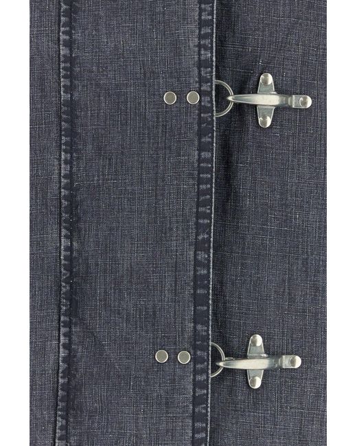 Fay Denim Blue Linen Jacket for men
