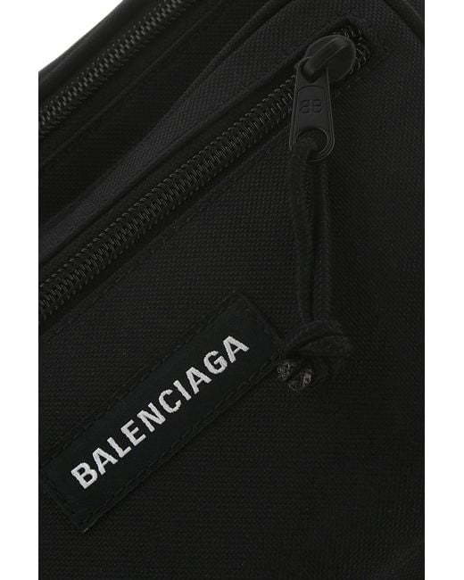 Balenciaga Black Nylon Explorer Belt Bag for men