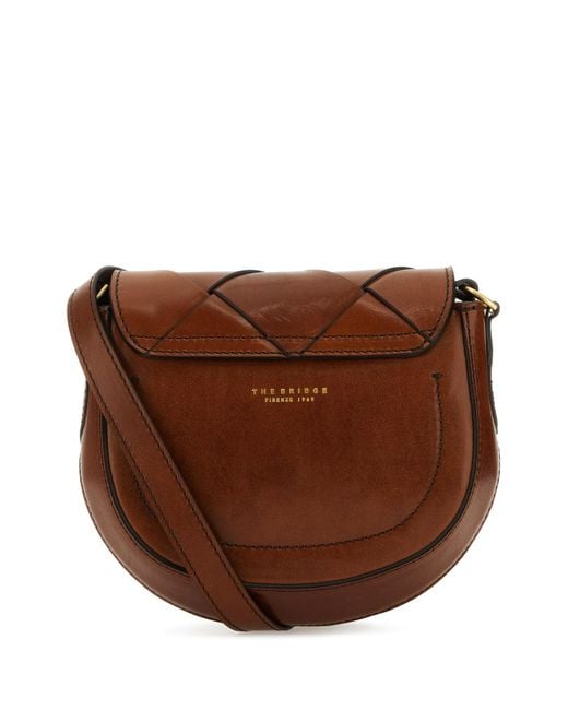 The Bridge Brown Leather Crossbody Bag