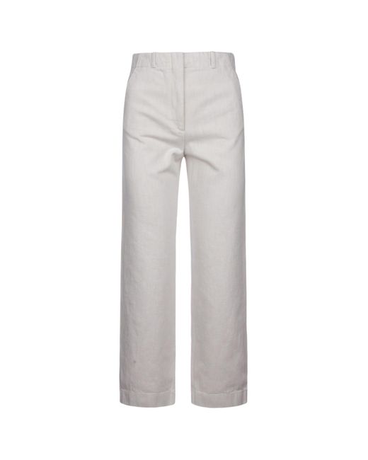 Loro Piana Cotton Pantalone in Gray | Lyst