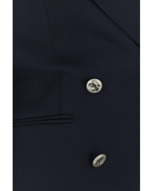 McQueen Blue Wool Blazer